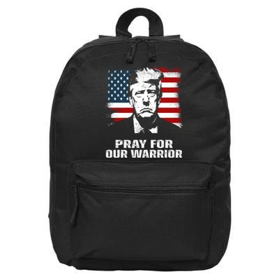 Pray For Our Warrior Pray For Trump Trending 16 in Basic Backpack