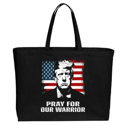 Pray For Our Warrior Pray For Trump Trending Cotton Canvas Jumbo Tote