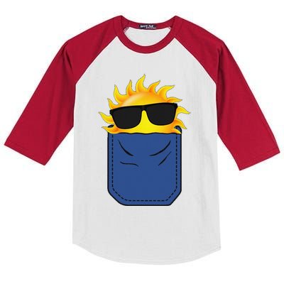 Pocket Full of Sunshines Softball Team Denver Church Merch Kids Colorblock Raglan Jersey