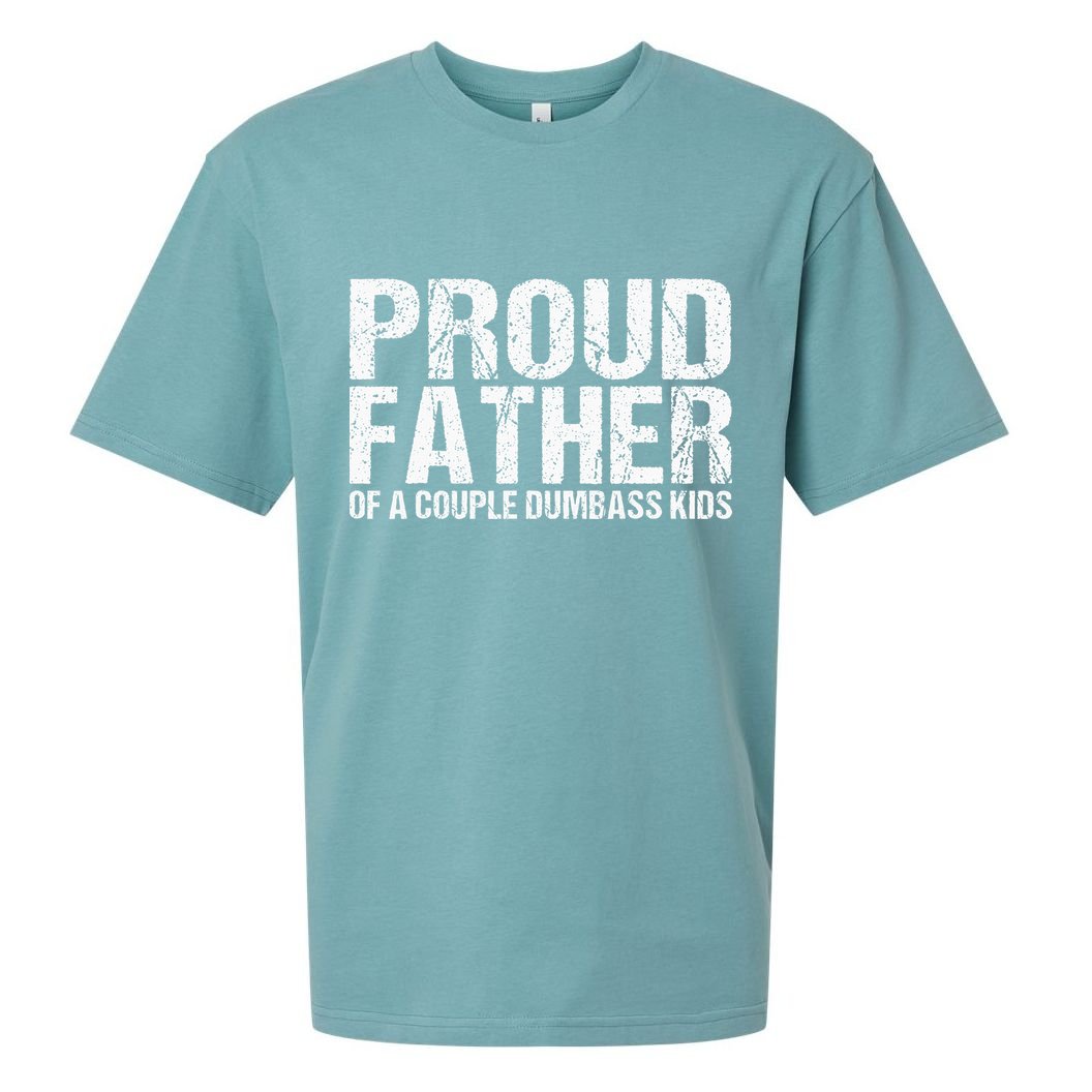 Proud Father Of A Couple Dumbass Sueded Cloud Jersey T-Shirt