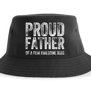 Proud Father Of A Few Awesome Funny Fathers Day Sustainable Bucket Hat