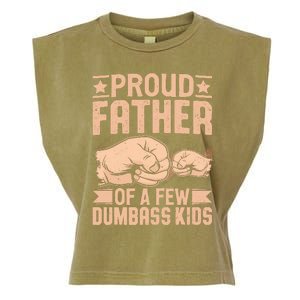 Proud Father Of A Few Dumbass Garment-Dyed Women's Muscle Tee