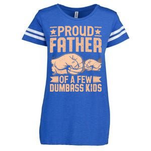 Proud Father Of A Few Dumbass Enza Ladies Jersey Football T-Shirt