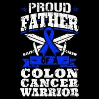 Proud Father Of A Colon Cancer Warrior Awareness Ribbon Impact Tech Backpack