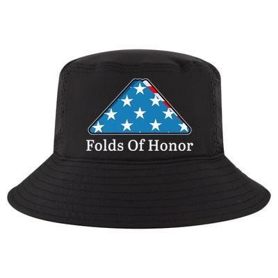 Patriotic Folds Of Honor Fallen Military First Responders Cool Comfort Performance Bucket Hat