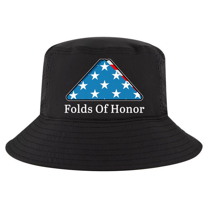 Patriotic Folds Of Honor Fallen Military First Responders Cool Comfort Performance Bucket Hat