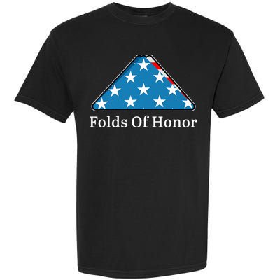 Patriotic Folds Of Honor Fallen Military First Responders Garment-Dyed Heavyweight T-Shirt