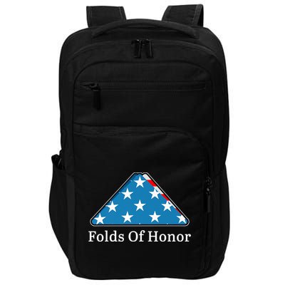Patriotic Folds Of Honor Fallen Military First Responders Impact Tech Backpack