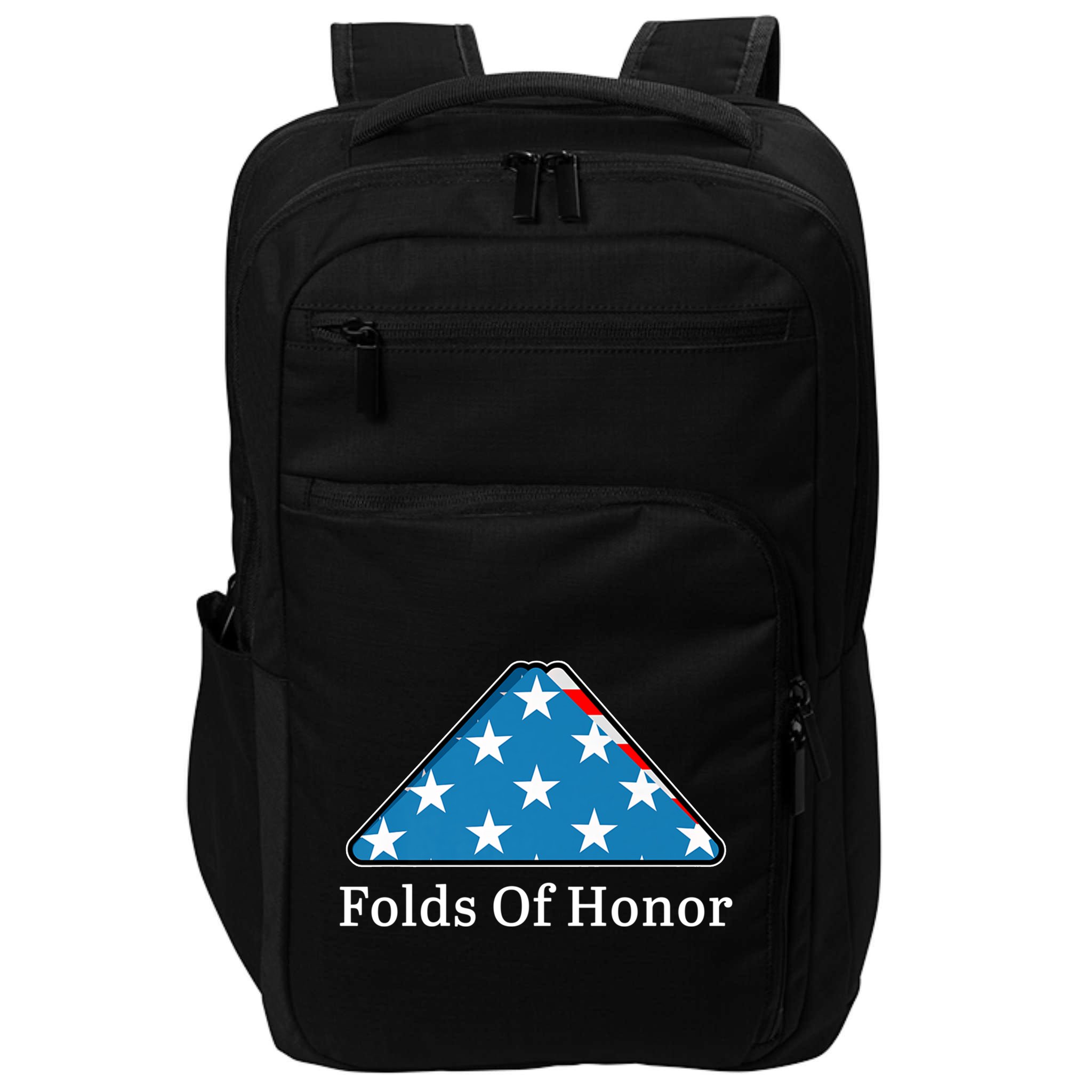 Patriotic Folds Of Honor Fallen Military First Responders Impact Tech Backpack