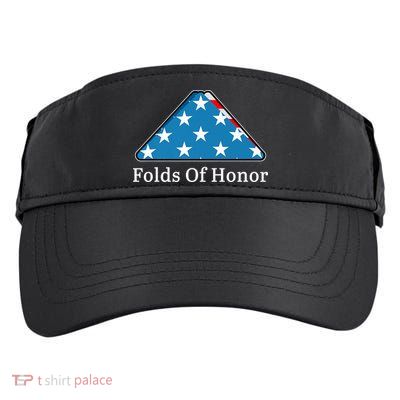 Patriotic Folds Of Honor Fallen Military First Responders Adult Drive Performance Visor