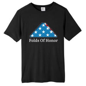 Patriotic Folds Of Honor Fallen Military First Responders Tall Fusion ChromaSoft Performance T-Shirt