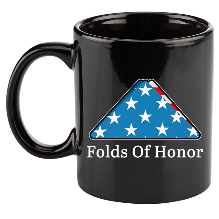 Patriotic Folds Of Honor Fallen Military First Responders 11oz C Handle Ceramic Mug