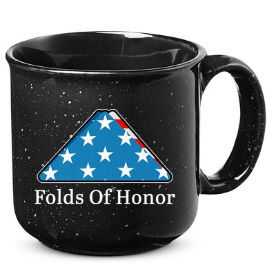 Patriotic Folds Of Honor Fallen Military First Responders 15oz Campfire Ceramic Mug