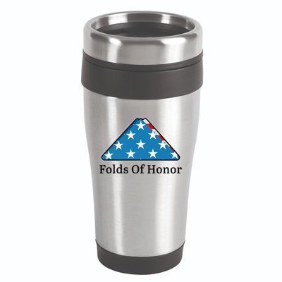 Patriotic Folds Of Honor Fallen Military First Responders 16oz Travel Tumbler