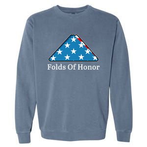 Patriotic Folds Of Honor Fallen Military First Responders Garment-Dyed Sweatshirt