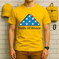 Patriotic Folds Of Honor Fallen Military First Responders T-Shirt