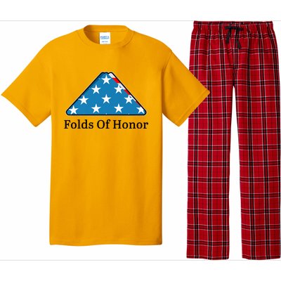 Patriotic Folds Of Honor Fallen Military First Responders Pajama Set