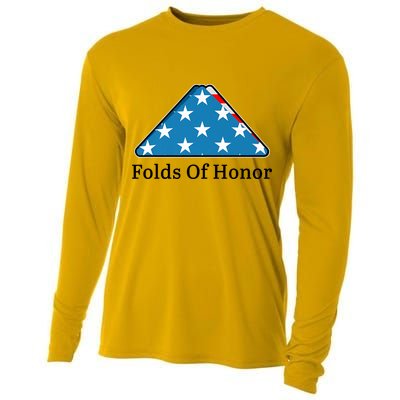 Patriotic Folds Of Honor Fallen Military First Responders Cooling Performance Long Sleeve Crew