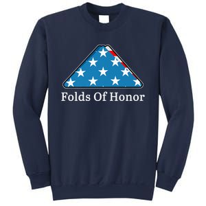 Patriotic Folds Of Honor Fallen Military First Responders Sweatshirt