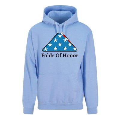 Patriotic Folds Of Honor Fallen Military First Responders Unisex Surf Hoodie