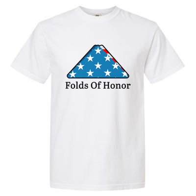 Patriotic Folds Of Honor Fallen Military First Responders Garment-Dyed Heavyweight T-Shirt