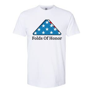 Patriotic Folds Of Honor Fallen Military First Responders Softstyle CVC T-Shirt