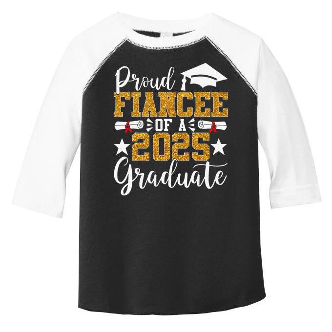 Proud Fiancee Of A 2025 Graduate Fiancee Graduation 2025 Toddler Fine Jersey T-Shirt