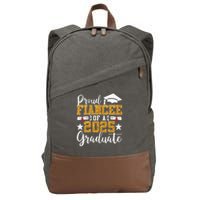 Proud Fiancee Of A 2025 Graduate Fiancee Graduation 2025 Cotton Canvas Backpack