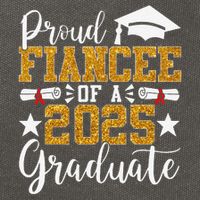 Proud Fiancee Of A 2025 Graduate Fiancee Graduation 2025 Cotton Canvas Backpack