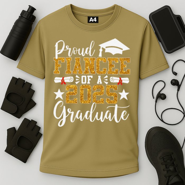 Proud Fiancee Of A 2025 Graduate Fiancee Graduation 2025 Cooling Performance Crew T-Shirt