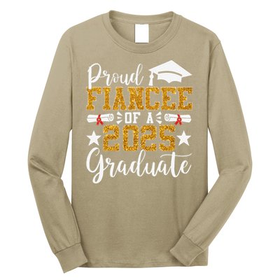 Proud Fiancee Of A 2025 Graduate Fiancee Graduation 2025 Long Sleeve Shirt