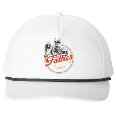 Proud Father Of A Few Dumbass Funny Dad Love Family Snapback Five-Panel Rope Hat