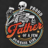 Proud Father Of A Few Dumbass Funny Dad Love Family Adult Drive Performance Visor