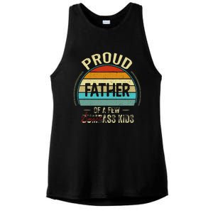 Proud Father Of A Few Smartass Fathers Day Ladies PosiCharge Tri-Blend Wicking Tank