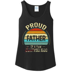 Proud Father Of A Few Smartass Fathers Day Ladies Essential Tank