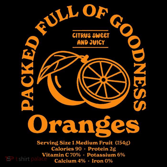 Packed Full Of Goodness Oranges Button