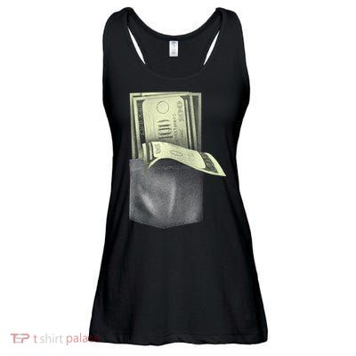 Pocket Full Of Cash Ladies Essential Flowy Tank