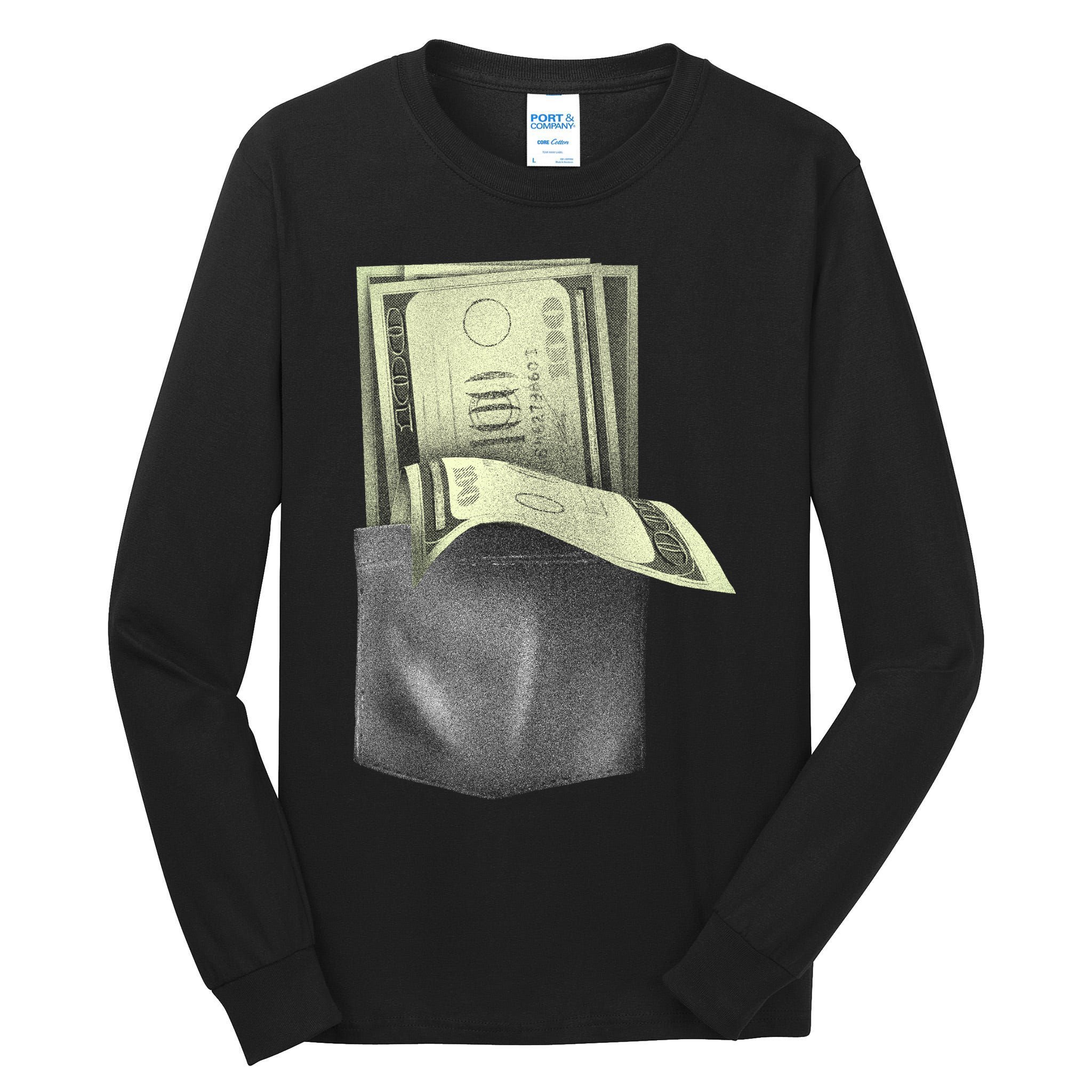 Pocket Full Of Cash Tall Long Sleeve T-Shirt
