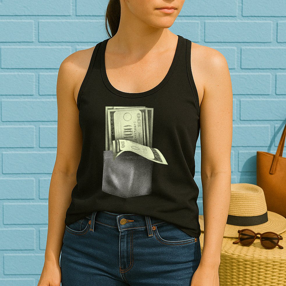 Pocket Full Of Cash Womens Tank Top