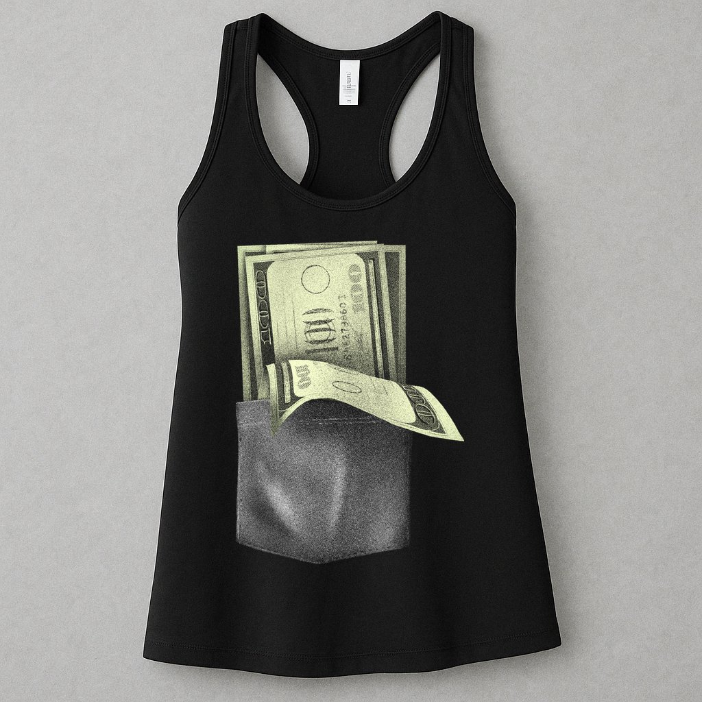 Pocket Full Of Cash Womens Tank Top