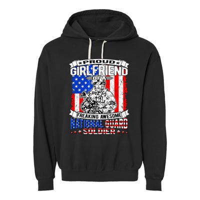 Proud Friend Of A National Guard Soldier Military Lover Cute Gift Garment-Dyed Fleece Hoodie