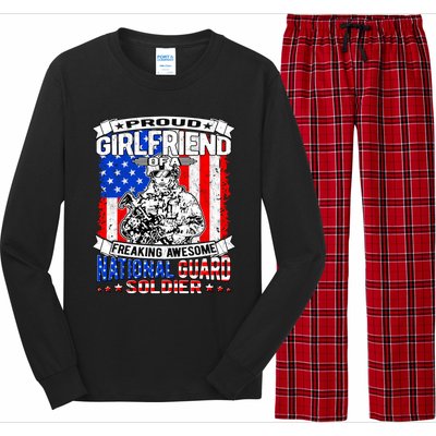 Proud Friend Of A National Guard Soldier Military Lover Cute Gift Long Sleeve Pajama Set