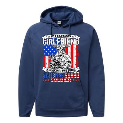 Proud Friend Of A National Guard Soldier Military Lover Cute Gift Performance Fleece Hoodie