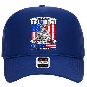 Proud Friend Of A National Guard Soldier Military Lover Cute Gift High Crown Mesh Back Trucker Hat