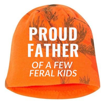 Proud Father Of A Few Feral Kids Kati - Camo Knit Beanie