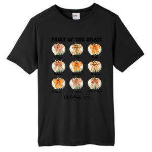 Pumpkin Fruit Of The Spirit Fall Halloween Bible Verse Tall Fusion ChromaSoft Performance T-Shirt