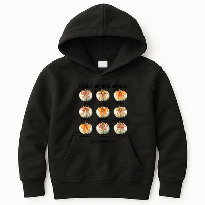 Pumpkin Fruit Of The Spirit Fall Halloween Bible Verse Kids Hoodie