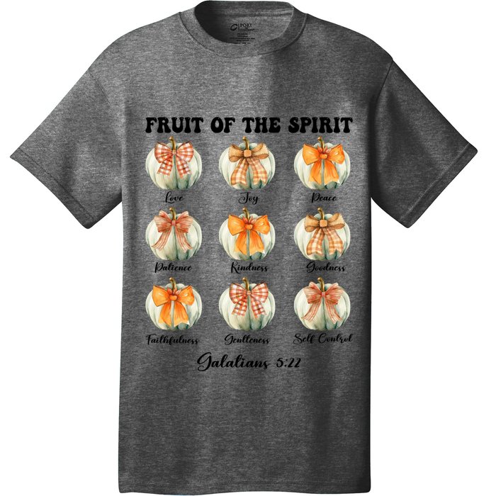 Pumpkin Fruit Of The Spirit Fall Halloween Bible Verse T-Shirt