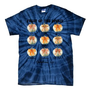 Pumpkin Fruit Of The Spirit Fall Halloween Bible Verse Tie-Dye T-Shirt