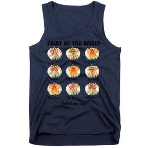 Pumpkin Fruit Of The Spirit Fall Halloween Bible Verse Tank Top